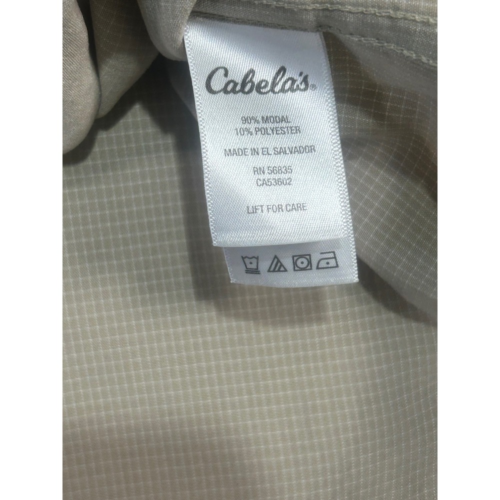 Cabelas Lot of 2 Mens 2XL Reg Plaid Short Sleeve Button‎ Up Shirt Casual Outdoor - Picture 6 of 12